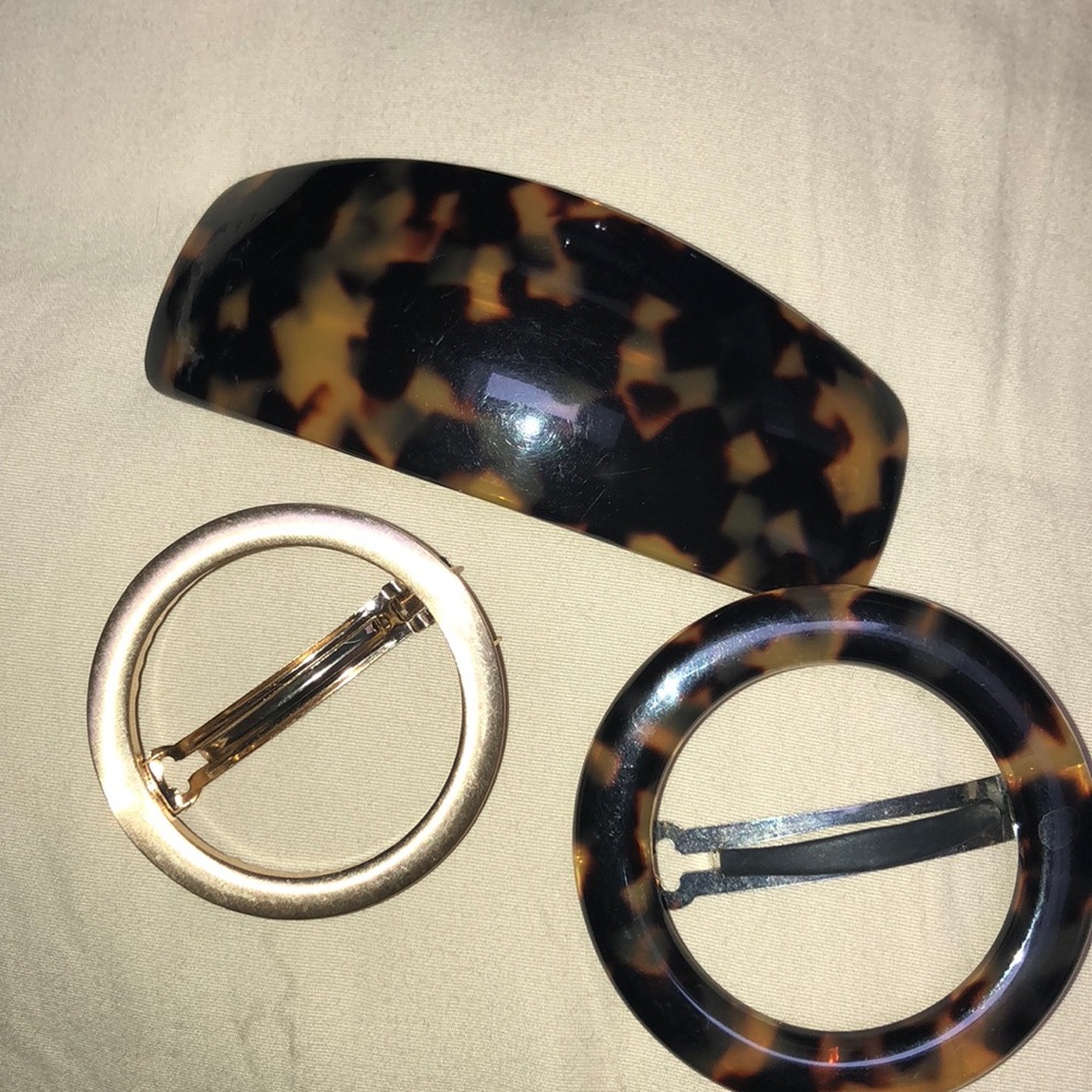 3 JCrew Barrettes ! All made in France great qual
